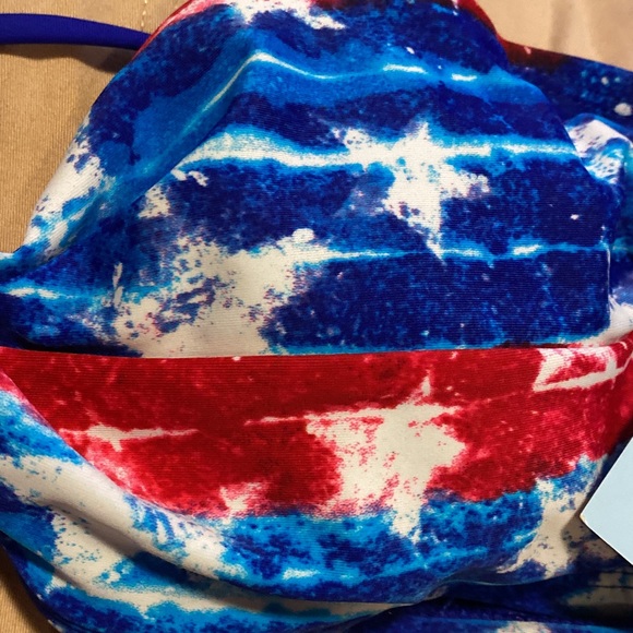 New Rue Bleu bathing suit top by rue 21. Size XL Red and blue with white stars. - Picture 6 of 9